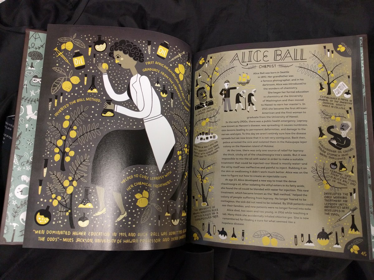 sparksciencenow's tweet photo. Spark Science will forever cherish this beautiful, amazing book by @ignotofsky Thank you Lise! #WomenInSTEM #STEMWOC https://t.co/YIs5jmT508