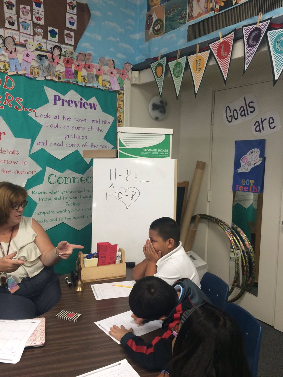 FelicitaSchool's tweet photo. 2nd gr scholars &amp; mathematical thinkers @FelicitaSchool use # bonds and 10s to problem solve (aka algebra) https://t.co/4k2OvM7JWJ