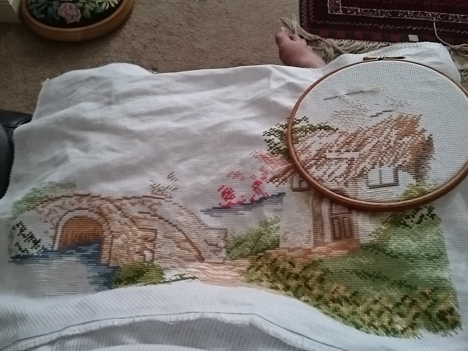 Madaboutxstitch's tweet photo. #latestprogress #cross-stitch #xstitch #TooCoolForSchool #sewing https://t.co/952p42Ehrd