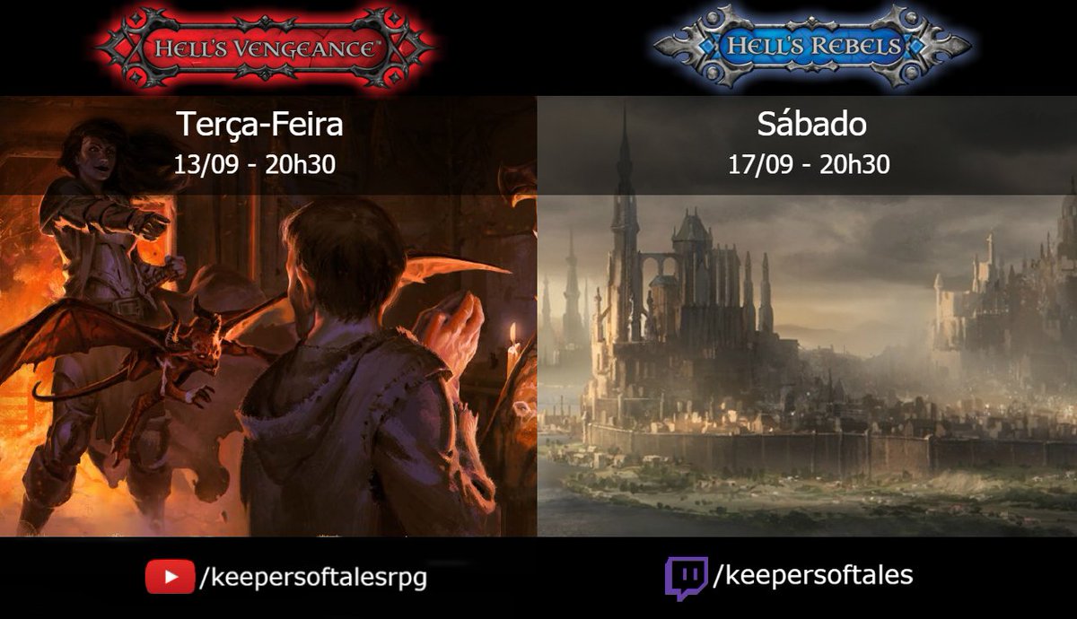 KeepersOfTales's tweet photo. Hoje tem #HellsVengeance e sábado #HellsRebels. Só vem.https://t.co/5KCbXPX2XM https://t.co/67JqUYr5cP