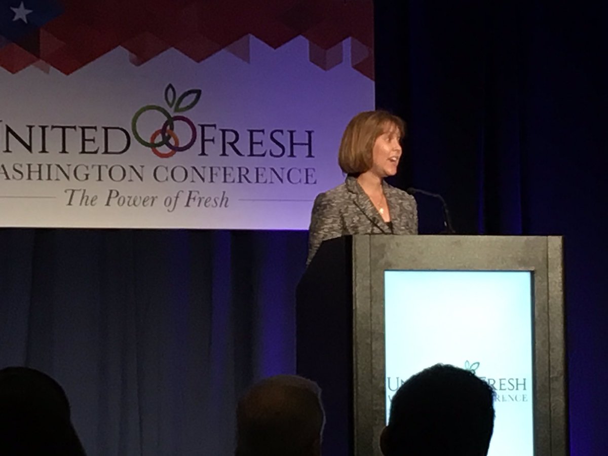 dmasolutionsinc's tweet image. @UnitedFresh features Amb. Darci Vetter as keynote speaker kicking off the #WashingtonConference. #freshproduce