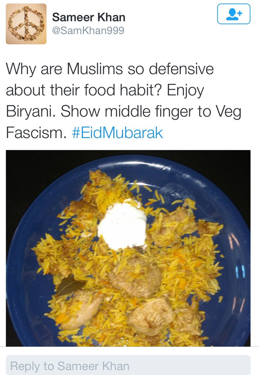 This defiant, violent tweet dedicated to those who preach about a noiseless Diwali &amp; waterless Holi &amp; animal rights!