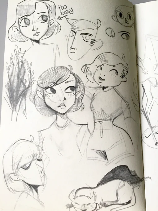 Some recent sketchbook work. 