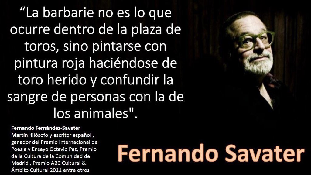 Resultado de imagen de Fernando Savater en los toros