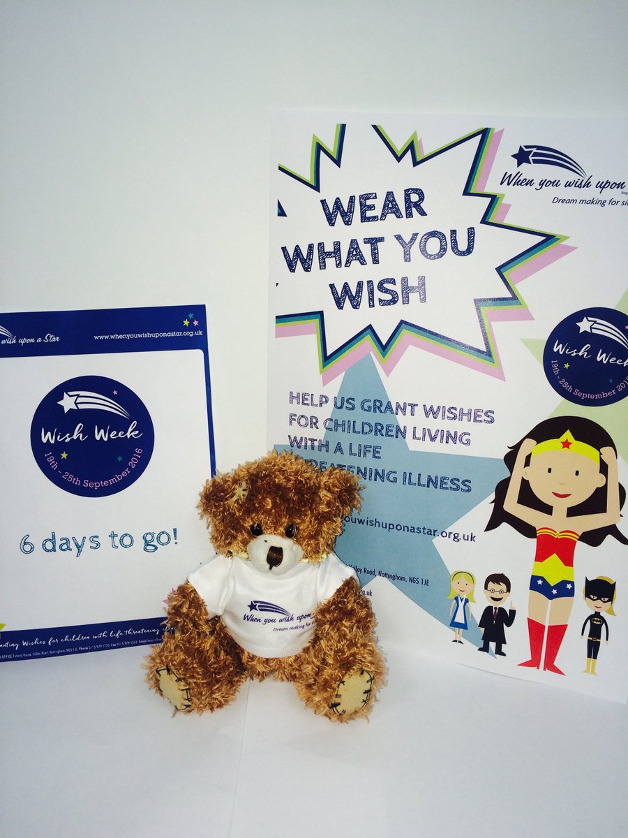 whenyouwishUK's tweet photo. 6 days to go and we are excited to announce our #wearwhatyouwish campaign as part of #WishWeek! https://t.co/ARsON9Ewqz
