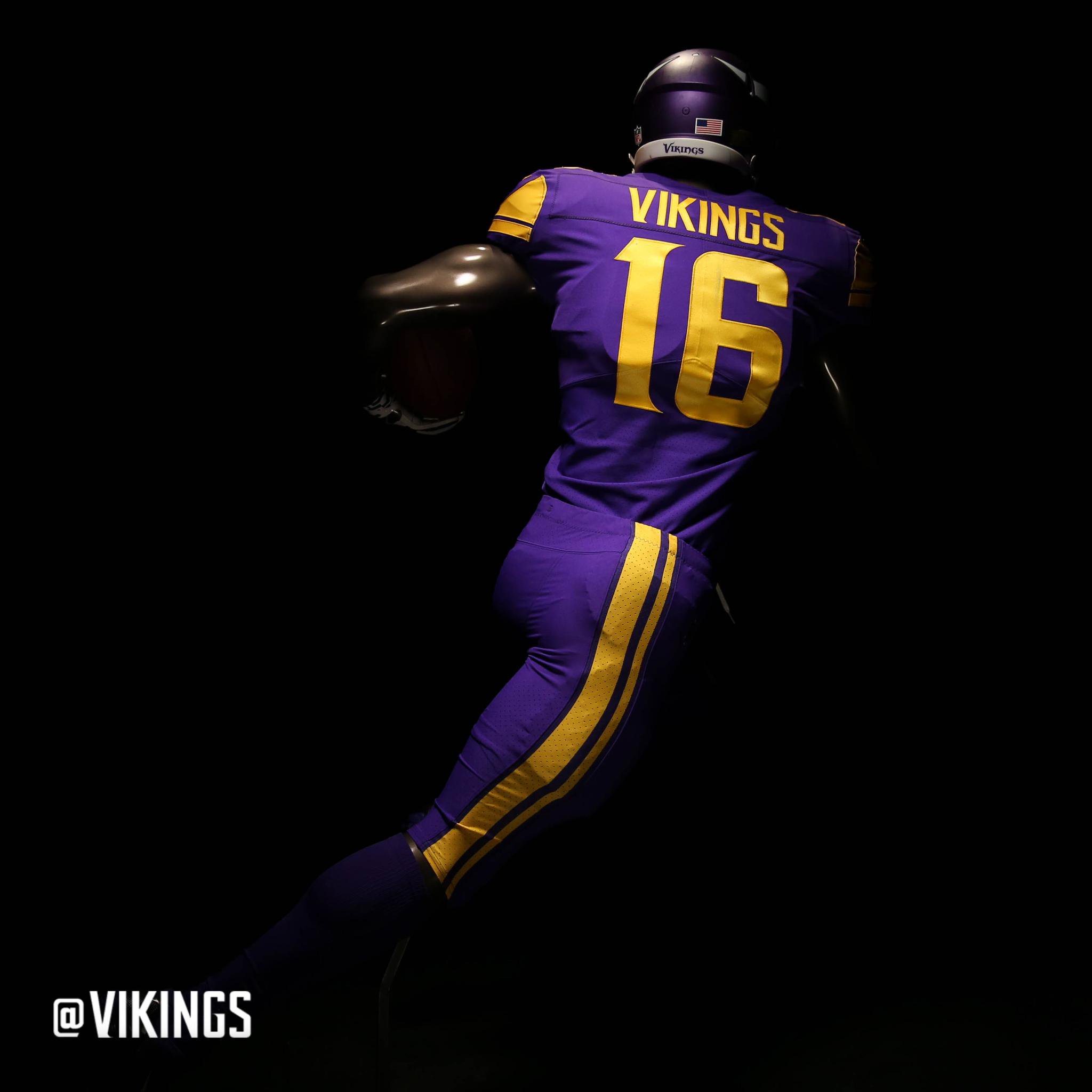 The Vikings will be rocking their color rush jerseys on 12/9