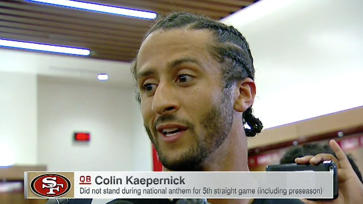 robmillertime's tweet image. I thought preseason didn't count. Who knew? ¯\_(ツ)_/¯ #Kaepernickprotest