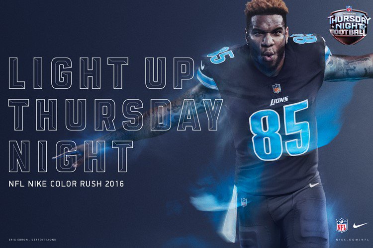 Detroit Lions on X: .@NFL unveils #TNF color rush jerseys 
