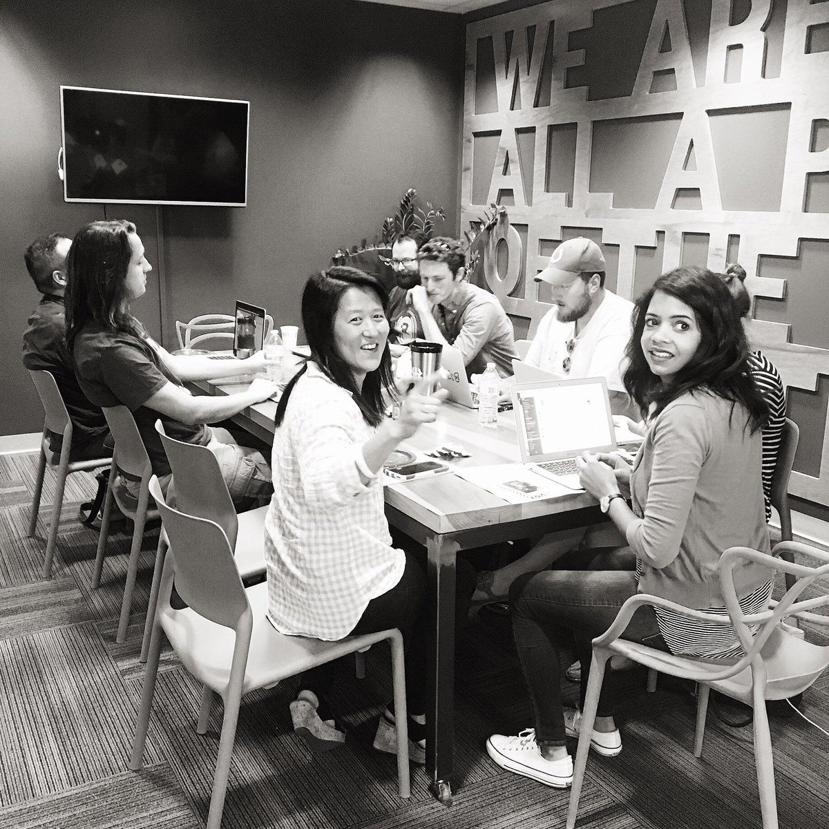 SocietyofWork's tweet photo. Brilliance is a brewing this week as @RezliCo is taking over our conference room for a team gathering. #coworkperks https://t.co/gc8oj1mrAw