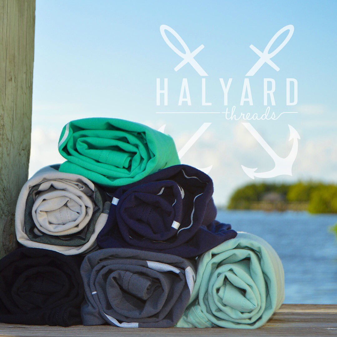 halyardthreads's tweet photo. You can buy out shirts starting this Friday! In the mean time, here's a look at some of the colors we will have. https://t.co/3k8KsJYyB9