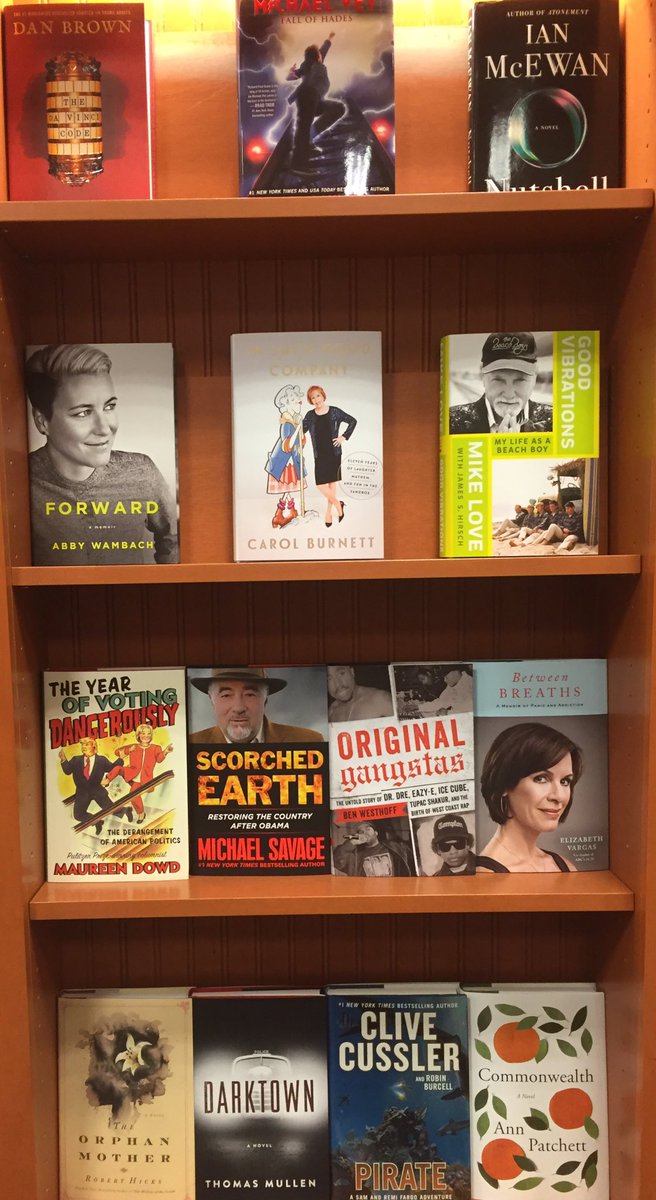 BNCliftonCommon's tweet photo. many #newrelease #books this week! #CarolBurnett #elizabethvargas #benwesthoff #ianmcewan #danbrown #michaelsavage https://t.co/mr2kBWt83G