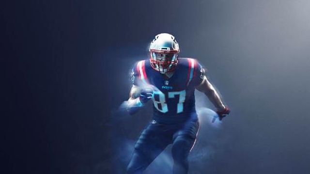 custom patriots color rush jersey