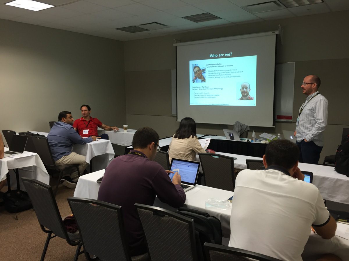 ICTIR 2016 (@ictir16) on Twitter photo #ICTIR2016 kicking off with two morning tutorials! <a href="/tetsuyasakai/">Tetsuya Sakai (酒井哲也)</a> <a href="/leifos/">Leif Azzopardi</a> <a href="/guidozuc/">Guido Zuccon</a> #ICTIR2016 kicking off with two morning tutorials! <a href="/tetsuyasakai/">Tetsuya Sakai (酒井哲也)</a> <a href="/leifos/">Leif Azzopardi</a> <a href="/guidozuc/">Guido Zuccon</a>