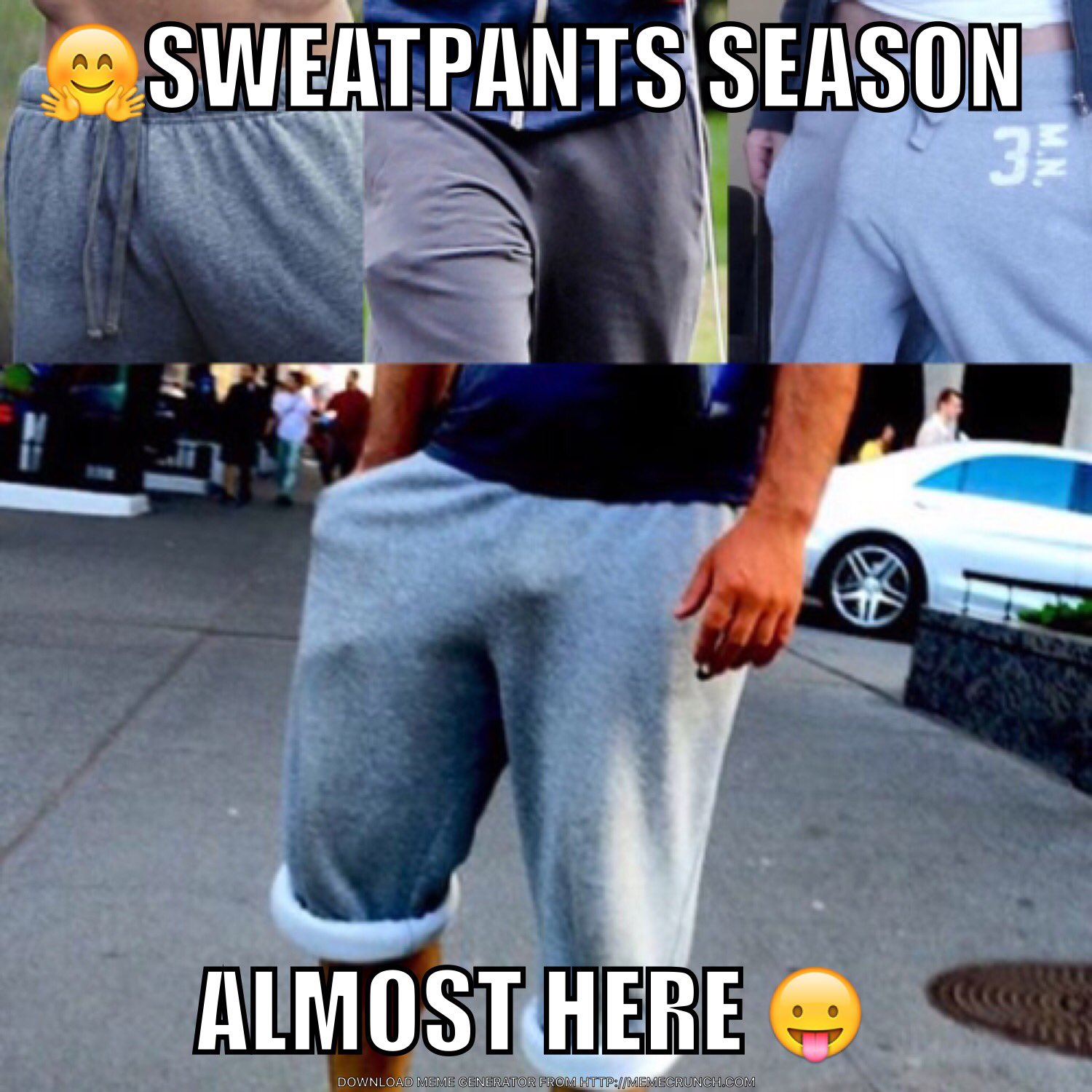 No_Shock_Advised on X: #SweatpantsSeason is coming! #GreySweatpants # Sweatpants #Bulge #SweatpantsBulge #ICantStopStaring #Bulge 🤗   / X