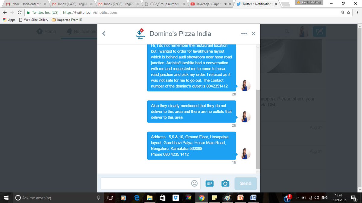 Regi2394's tweet photo. @dominos_india Paid Rs.548 thru net banking.Order cancelled by ur ppl.Till nw no cancellation mail.No rply 4 DM also https://t.co/QoD8Ml8HKC