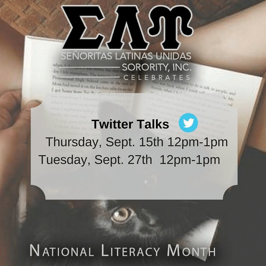 We're talking Literacy issues &amp; their impact on our communities! #ΣΛΥ #NationalLiteracyMonth #Empower1987