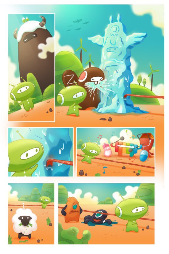 KellyBender17's tweet photo. Here's PG 2 from the #BabybotComic I'm currently writing. @ShopBabybot #comics #indieComics #ComicBooks #KidsComics https://t.co/skFgteTS1m