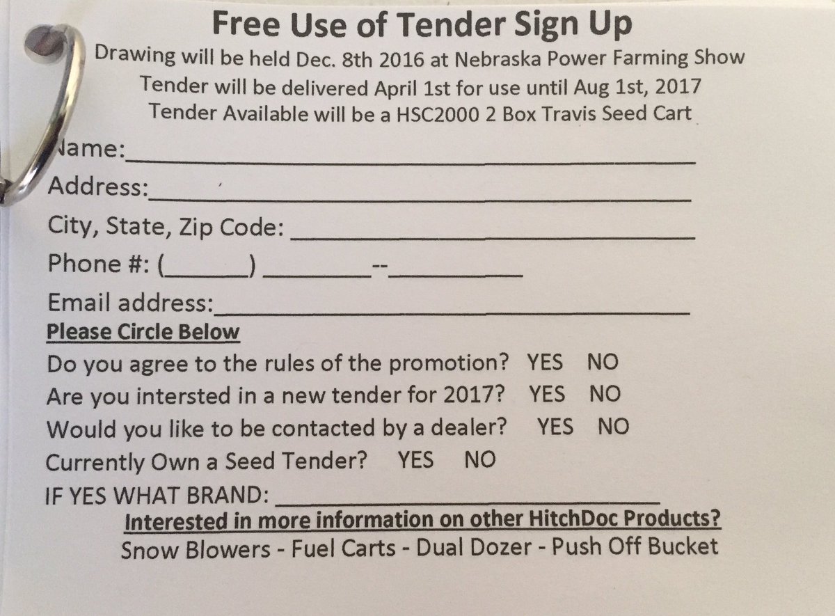 SiekerSales's tweet photo. Stop by #Hitchdoc Booth 255 to win use of HSC2000 2 Box #TravisSeedCart for #plant17 @HHDays #rt to enter #SeeRules https://t.co/WNcke3CZMS