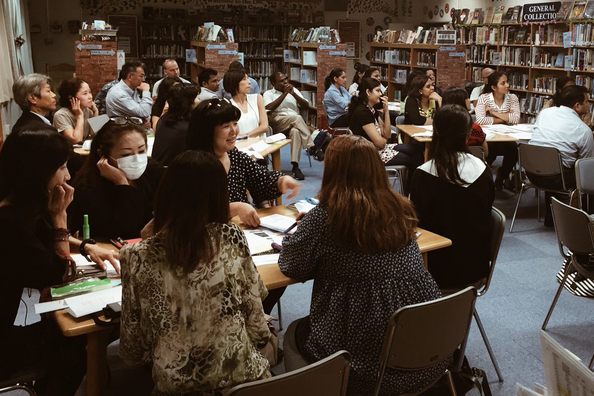 RobWhiteJapan's tweet photo. New parents exploring MYP Assessment, Semester Reports, and Service #MYPChat https://t.co/VSqUlQhLXE