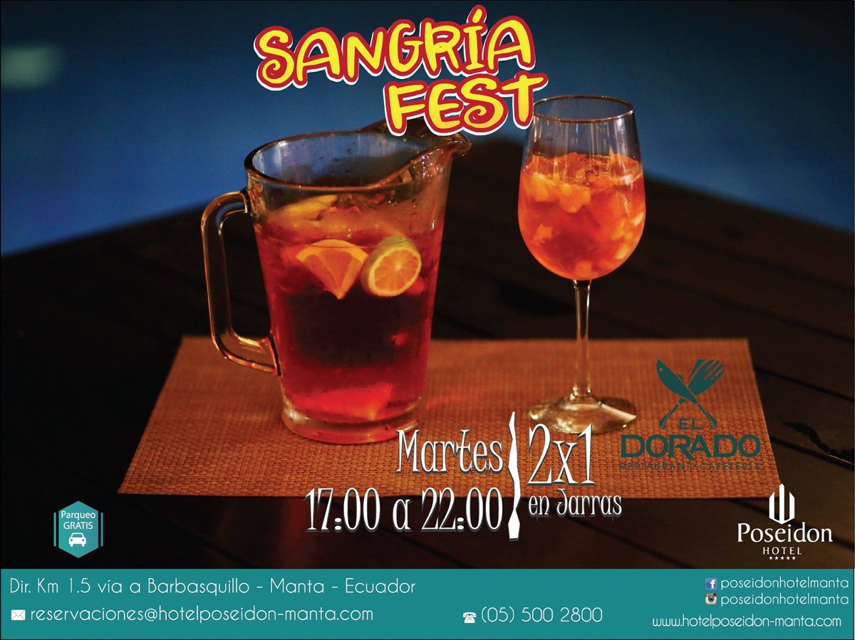 Todos los martes son de Sangría Fest 2x1 en Jarras, los esperamos #CADADÍAESESPECIAL