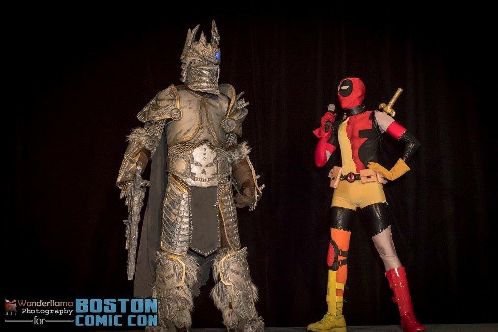 BostonsDeadpool's tweet photo. YOU are one big EVIL lookin' dude, sir! @ROBLIEFELD @FabianNicieza @BostonComicCon
#Evildeadpool #costumecontest https://t.co/HG77vNXXER