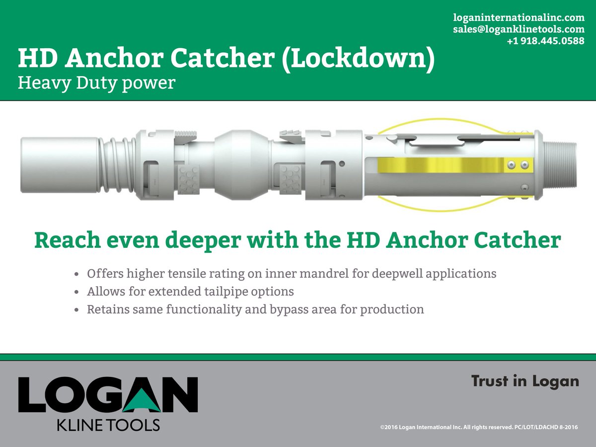 loganinternat's tweet photo. Our new HD Anchor Catcher gives you the power for deep well applications! 918.445.0588 or sales@loganklinetools.com https://t.co/eoRANTZj8i