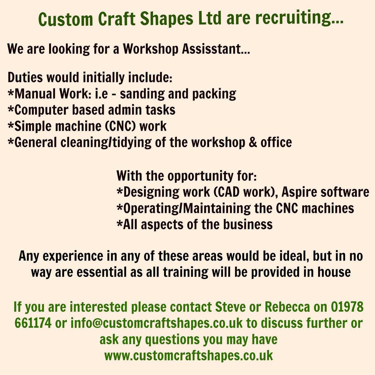 We are hiring again... please can you RT and get this seen by as many people as possible?