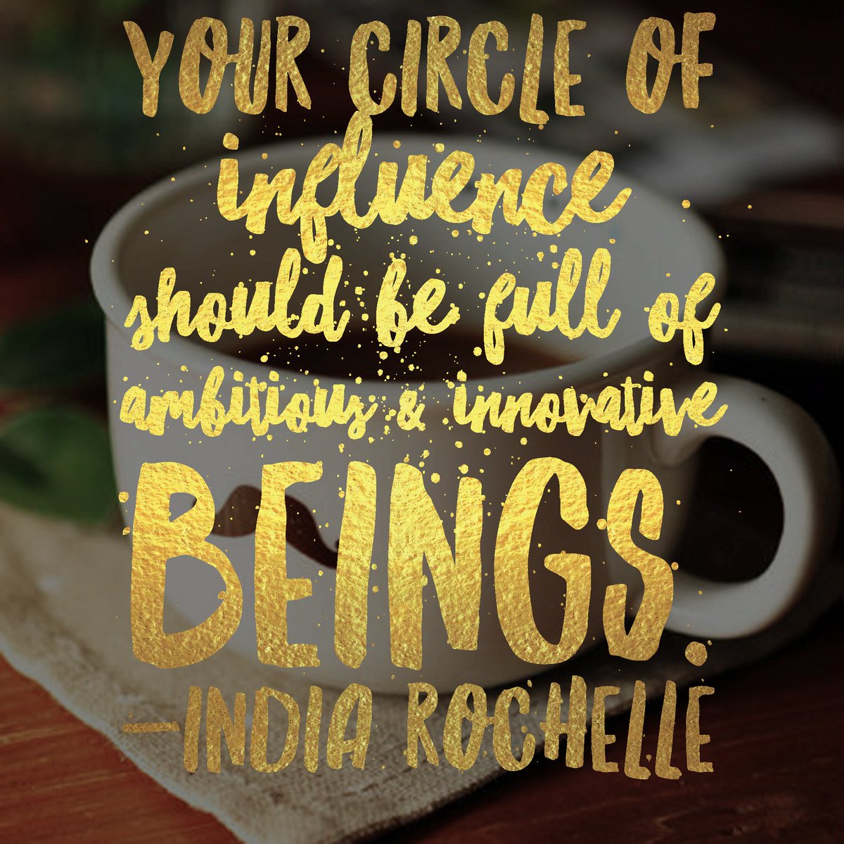 indigotheeagent's tweet photo. °M O R N I N G °CUP'A° J O E°
"Your circle of influence should be full of ambitious &amp; innovative beings." https://t.co/MUDZpEukKt
