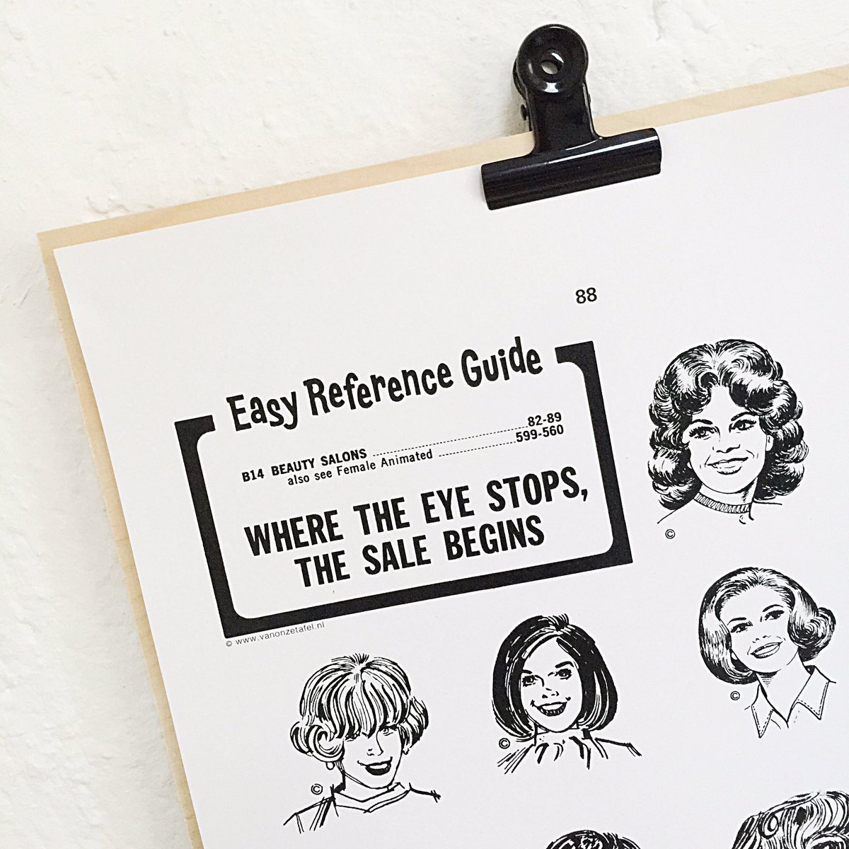 NIEUW in de webwinkel! Poster (A3 formaat) met mooi gekapte dames. vanonzetafel.nl/webwinkel