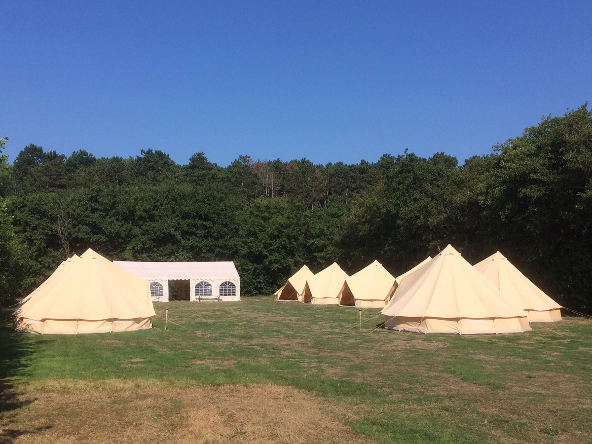 Tentenkamp voor teylingencollege op camping cnossen terschelling