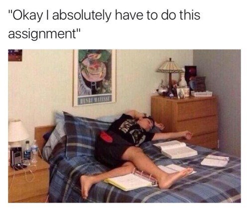 JCCCStudentLife's tweet photo. Your afternoon pick-me-up: Sounds familiar.... #StudyProbs https://t.co/CZeE4KMHAC