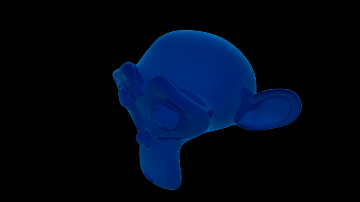 troubledaemon's tweet photo. Heres a neat looking material to share. Something very satisfying about a translucent Suzanne #b3d #simplematerials https://t.co/RF2d8O9uWz