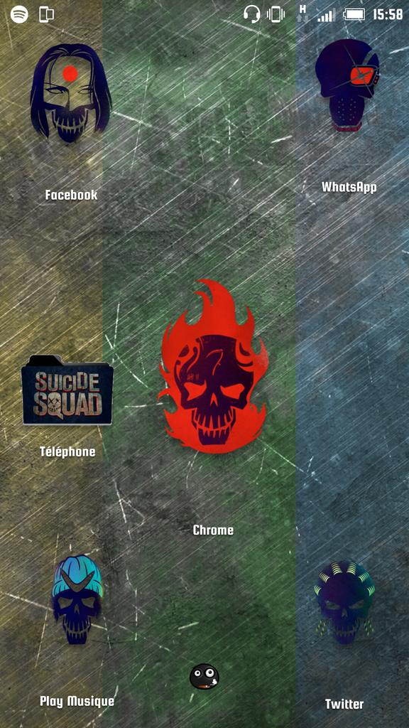 nightstick972's tweet photo. #homescreen #Android #htcsense8 #SuicideSquad https://t.co/M9LFCylgV6