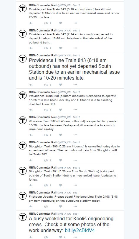 VehicRights's tweet photo. .@theCBTA Yesterday AM @MBTA_CR commute a huge success getting ppl to #DriveInstead. Thanks for hard work @KeolisNA! https://t.co/ulF3KP2yVX