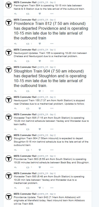 VehicRights's tweet photo. .@theCBTA Yesterday AM @MBTA_CR commute a huge success getting ppl to #DriveInstead. Thanks for hard work @KeolisNA! https://t.co/ulF3KP2yVX