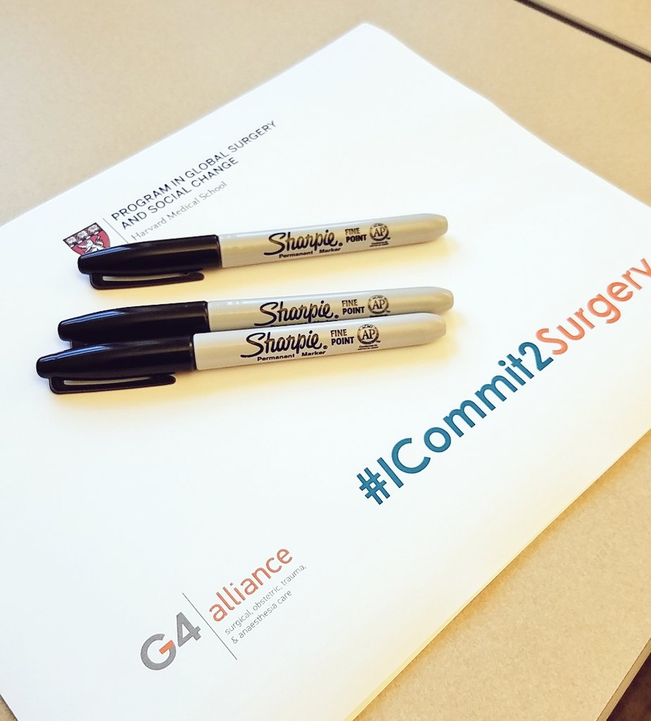 @HarvardPGSSC is thinking about why we commit! Stay tuned! #ICommit2Surgery @theG4Alliance #globalsurg