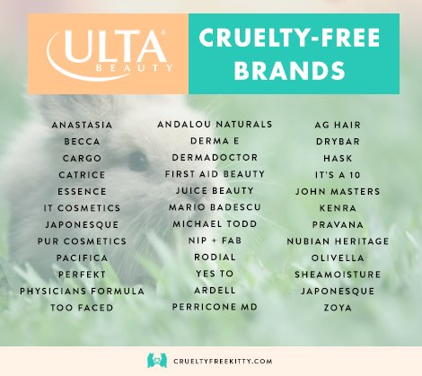 Cruelty Free Kitty On Twitter Cruelty Free Brands At Ulta See The Full Post Here Https T Co My5dligrhf