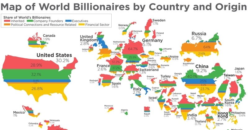 OlliPaj's tweet photo. The World Map of Billionaires https://t.co/JzrgdSiIUD https://t.co/kX0xhZqnyS via @howmuch_net #dataviz #USA #wealth #dataisbeatiful