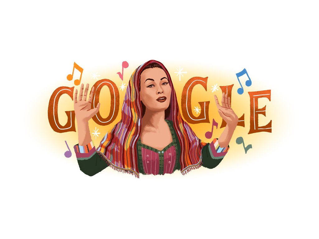 AccesoDigitalTV's tweet photo. ¡¡GOOGLE dedica hoy un "DOODLE" a YMA SUMAC!! https://t.co/18ncXKrgFK