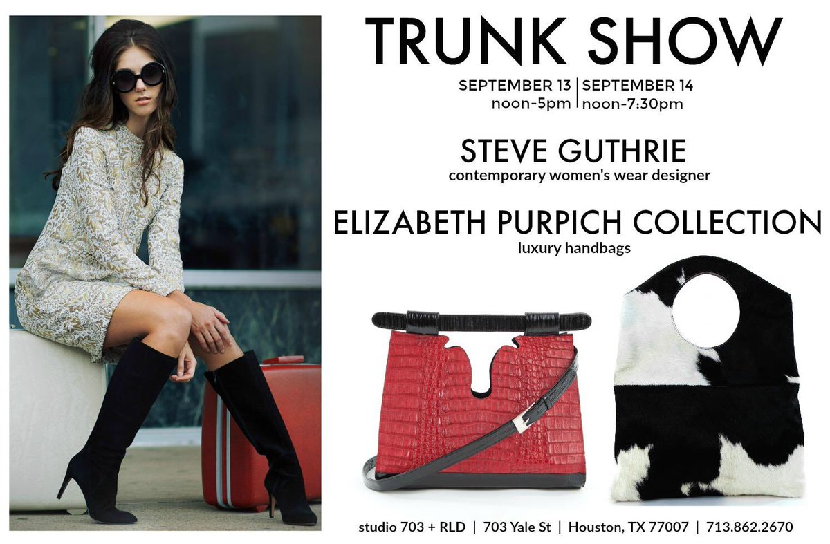Support our member @bySteveGuthrie today and tomorrow at 703 + RLD in the heights! #madeinhouston