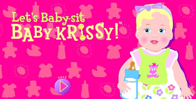 Nostalgia Games  Barbie: Let's Baby-Sit Baby Krissy! 