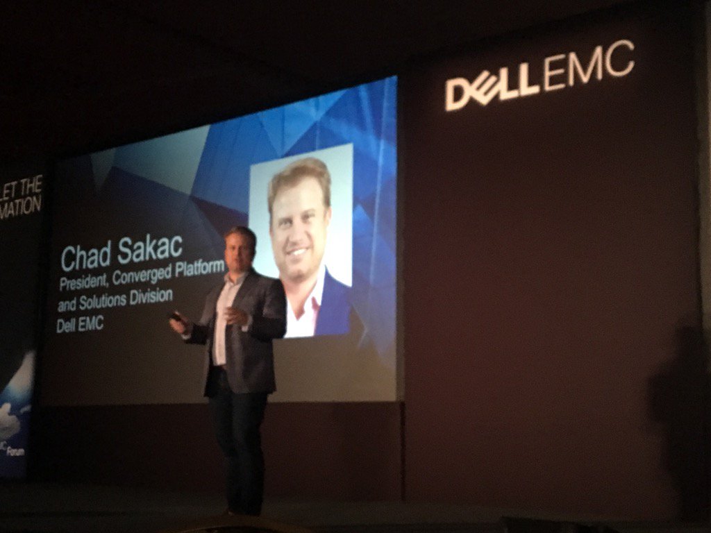 Chad Sakac taking stage at #DellEMCForum #DellEMC <a href="/the_robocats/">Woodrow Robotics</a>