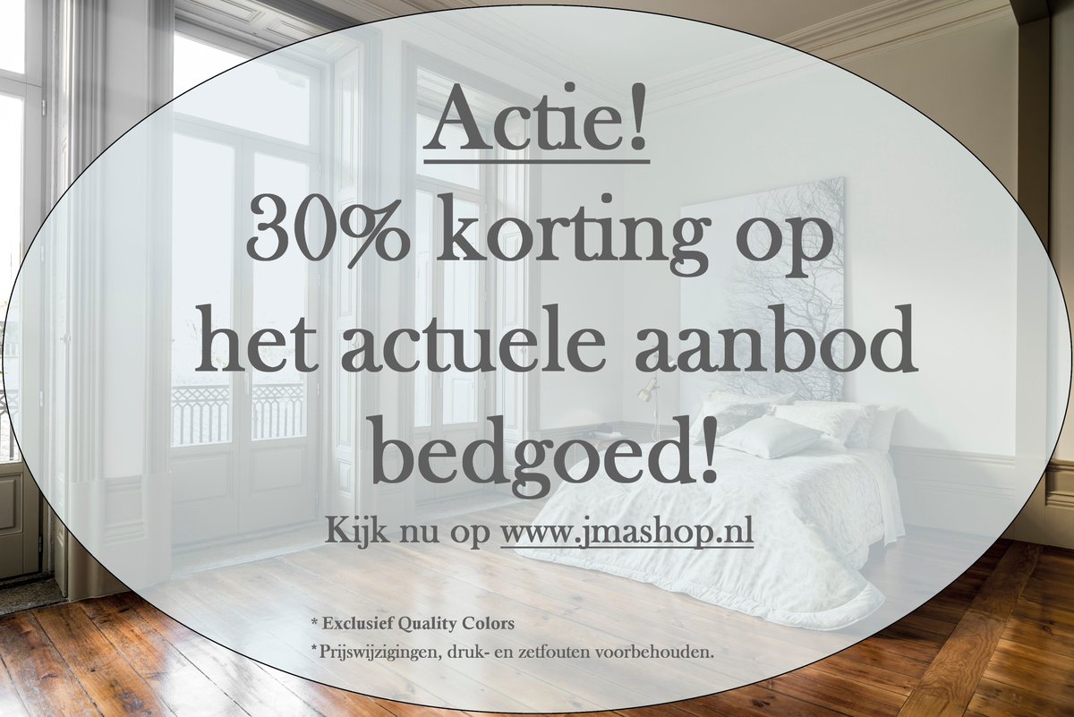 JMA geeft korting! Kijk snel op de webshop: jmashop.nl en check het!