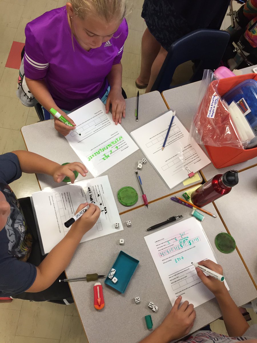 MrsKCanning's tweet photo. Using math centers @sttm17 to read, represent, and solve problems involving whole numbers. https://t.co/Gn1qYVwb2e