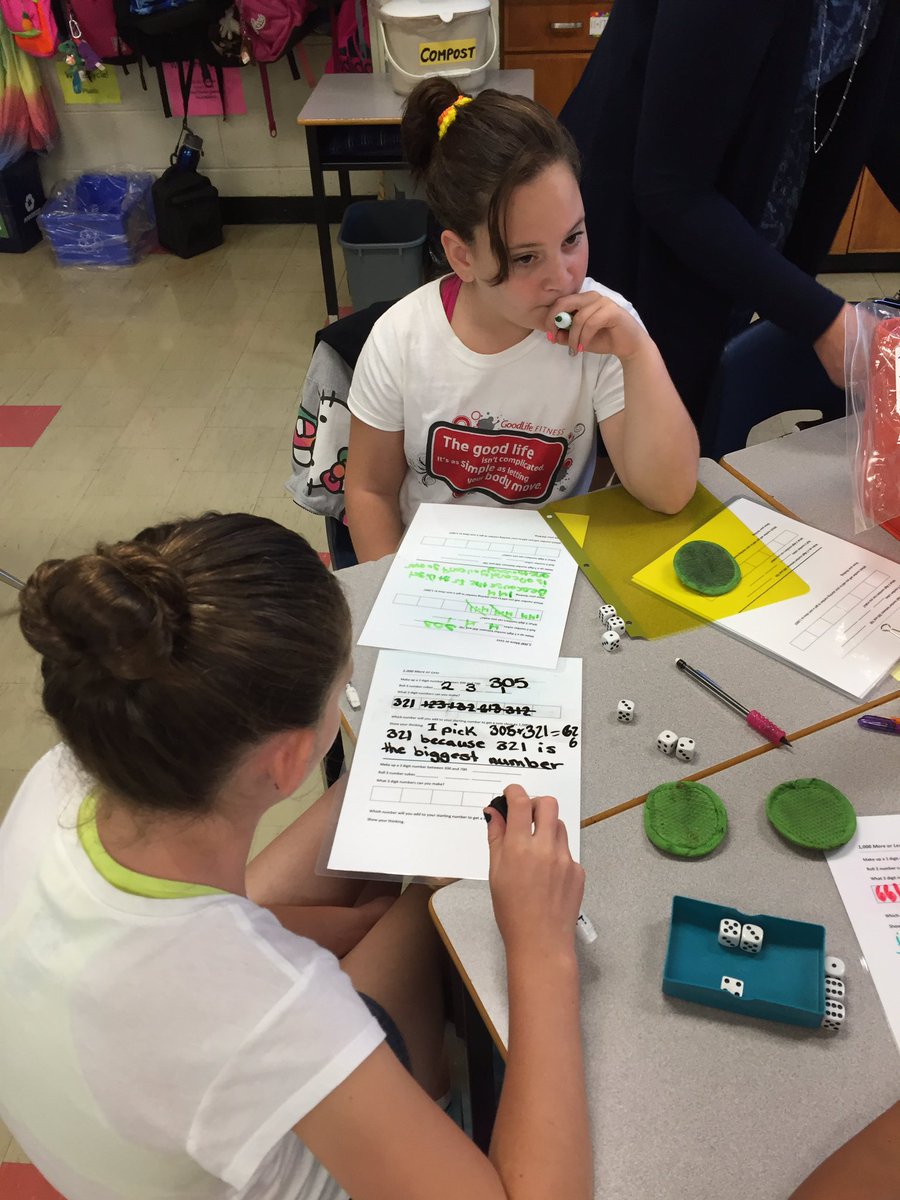 MrsKCanning's tweet photo. Using math centers @sttm17 to read, represent, and solve problems involving whole numbers. https://t.co/Gn1qYVwb2e