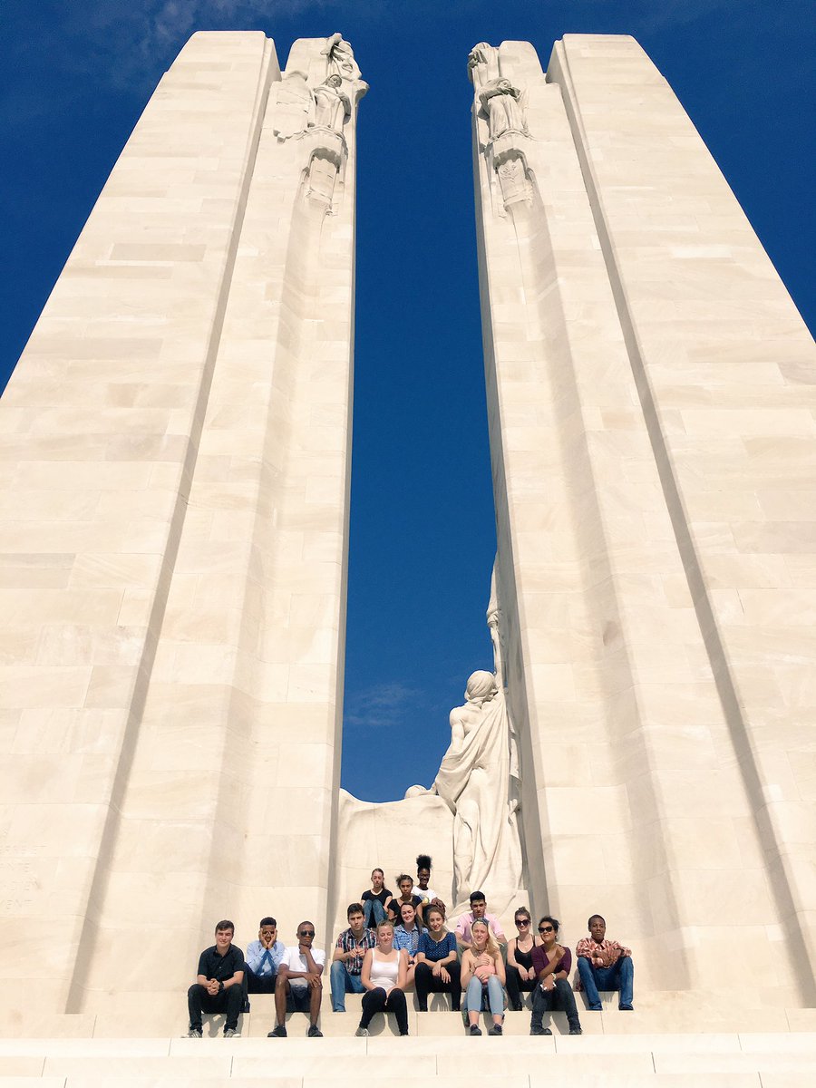 1475DulwichSqn's tweet photo. Visiting the Canadian National Vimy Memorial #HW100 #ATC75 https://t.co/2GeMNB8HUu