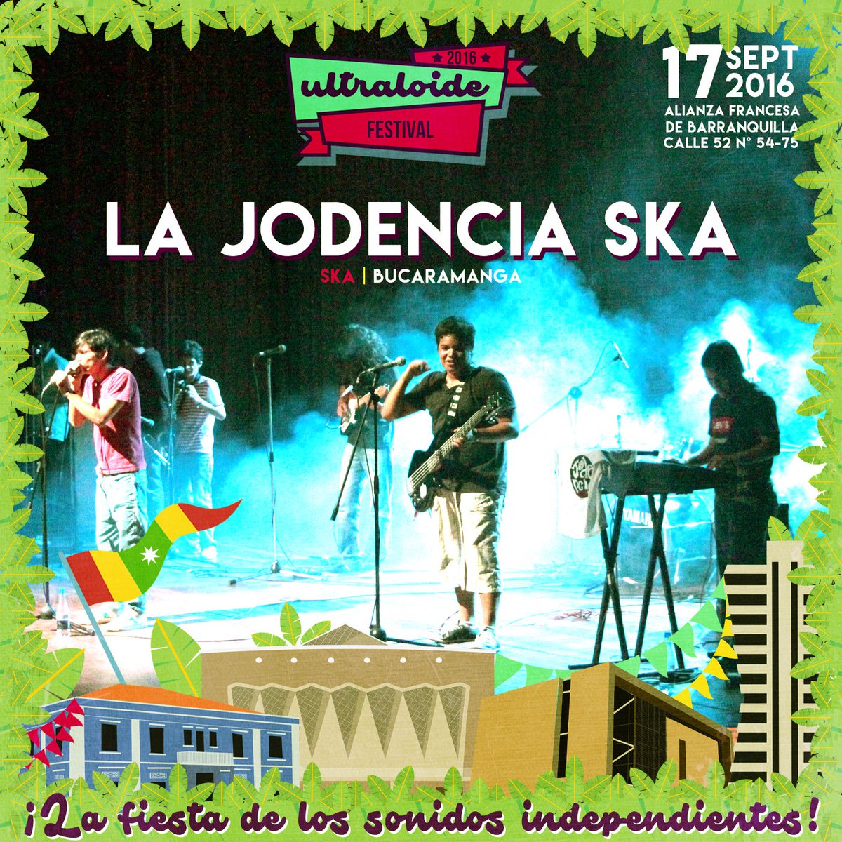 ultraloide's tweet photo. Desde la ciudad bonita viene #LaJodenciaSka directamente desde #Santander para el #UF2016 este sábado #Barranquilla https://t.co/CMW59NEE6s