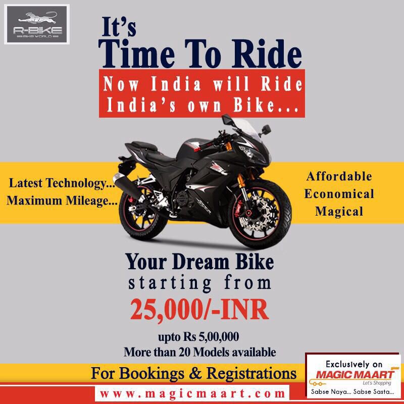 MaartMagic's tweet photo. #Magicmaart #affordable
#rbike #exclusiveoffer #grabthedeal #incredible #technology #maximummileage #goforit https://t.co/GGSEipOEV8