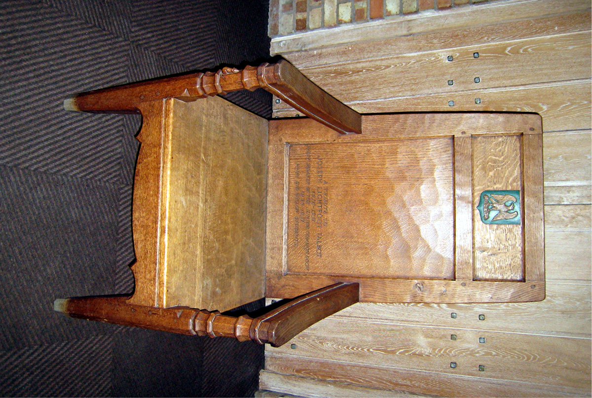 YorkStJohn's tweet photo. The Joseph Lightfoot Talbot Chair⦠hiding in plain sight #175things https://t.co/PjYWxwjDum https://t.co/HBJQOVmPwr