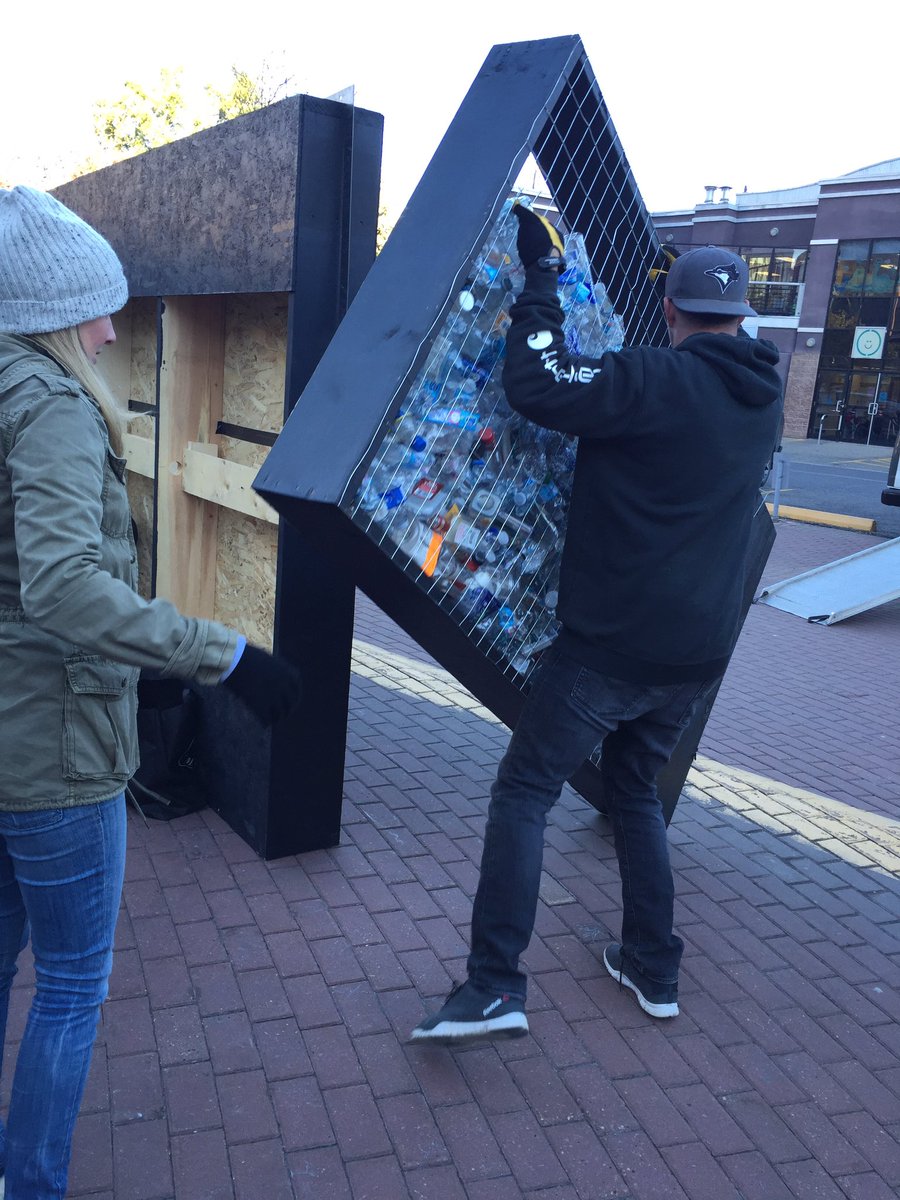 sa_hewitt's tweet photo. Bottles, bottles and more bottles. The recycled bottle maze is coming together @Beakerhead https://t.co/kXceri8X2F